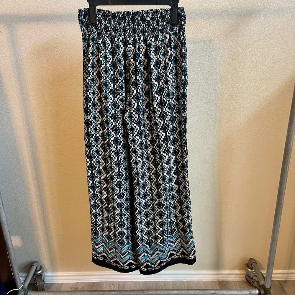 High Waisted BoHo Wide Leg Trousers